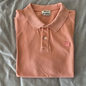 Acne Studios Men's Pink Polo Shirt